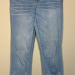 Harper Embroidered hem straight leg Jean Photo 0