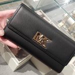 Michael Kors Black Mimi Large Flap Wallet Photo 0