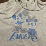 Disney  X JUNK FOOD MICKEY MINNIE LA LAKERS GREY HOODIE SWEATSHIRT BASKETBALL Photo 2