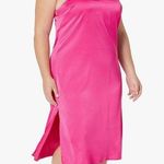 Ana Silky V neck midi slip dress hot pink size XL NWT Photo 0