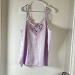 VTG Cinema Etoile Womens Robe Tie Front Purple Embroidered Floral Sz M With Cami Size M Photo 3