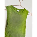 ATLEIN Green Crewneck Sleeveless Knit Midi Layered Bodycon Sheath Dress Size XS Photo 6