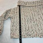 Moon & Madison Cowl Neck Confetti Chunky Knit Sweater Size Small Cozy Neutral Brown Photo 11