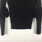 Club Monaco Ellodie Grey Wool Ruffle Puff Sleeve Knit Sweater XS Photo 7
