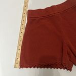 Rebecca Taylor XS Crochet Style Pull On Terracotta Shorts 100% Cotton Photo 3