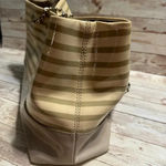 Kate Spade  Patent Leather Purse Shoulder Bag Striped Neutral Photo 3