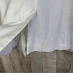 Vintage Dalia White Open Front Linen Blend Lined Jacket w/Lower Waist Po… Size M Photo 6