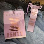 Savage X Fenty Romper Lingerie Sheer Lace Trim Blue Black Open Back Size L Photo 2