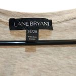 Lane Bryant  3/4 Sleeves Scoop Neck Lace Tunic T-Shirt Casual Top Beige 26/28 Photo 3