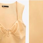 ZARA Light Yellow Bodysuit with Plunging Neckline. Photo 2