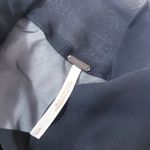 Free People Black Sheer Tiered Lace Bow Tie Long Sleeves Photo 3