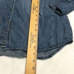 Buffalo David Bitton  Denim Chambray Button Down Shirt Blue Long Sleeve size S Photo 2