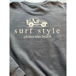 Trading Co. Clearwater Beach Crewneck women size Small Sweatshirt Preppy Blue Photo 1