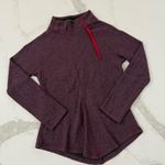 prAna Mattea Funnel Neck Chevron Wool Blend Sweater Women’s Medium Plum Purple Photo 0