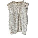 Theia Textured Silver Iridescent Strapless Metallic Dress Strapless size 14 Photo 4