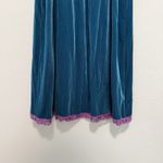 Betsey Johnson Betsy Johnson Vintage Y2K Green Velvet Slip Dress Purple Lace Sequin Trim Size 2 Photo 7