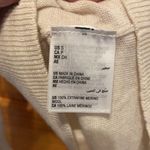 Charter Club  cream button sleeve Merino Wool Sweater S NWT Photo 4
