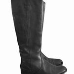 Madewell Archive Black Leather Riding Boots, Size 8 Photo 4