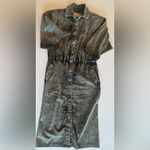 VINTAGE TREGO’S WESTWEAR of Oklahoma Women’s Grey Wash Denim Maxi Dress Size 12 Gray Photo 3