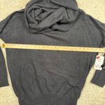 Poof New York Charcoal Grey Cowl Neck Sweater Size Large 2 Way Wear Photo 5