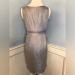 Banana Republic Silver Faux Wrap Dress sz 4 Photo 2