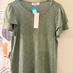 Kaileigh Short Sleeve Ruffle Tee Photo 3