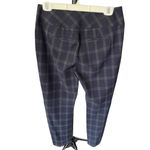 CAbi Womens Pants Size 4 Navy Grey Plaid Business Casual Back Pockets Modern Photo 1