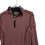 Lauren Ralph Lauren Active Pink Striped Long Sleeve Quarter Zip Activewear Top M Size M Photo 2