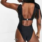South Beach NWT  Bow Tie Shoulder One Piece Swimsuit Photo 1