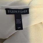 Eileen Fisher Long Silk Georgette Crepe Bateau Neck Long Shell Bone Size S Small Photo 6
