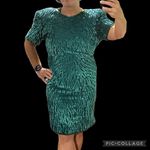 Laurence Kazar Vintage Elegant Green Dress New York Black Tie Cocktail Dress Photo 2