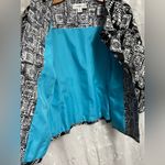 Coldwater Creek Women’s 3/4 Sleeve Lined Black White Dress Jacket Blazer Sz P14 Photo 6