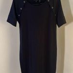 Theory  Athrina Black Shift Dress Size Small Photo 0