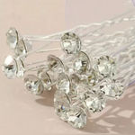 Rhinestone hair pins, wedding hair, holiday hair, formal hairstyles. 20 pins Photo 0