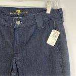 7 For All Mankind NWT Blue Denim Flare Boot Cut Jeans Size 28 Photo 3