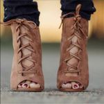 Sam Edelman MOVING SALE brown Yvie lace up tie block heel sandal Photo 1