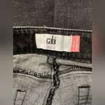 CAbi  Black Slim Boyfriend Jeans dark wash distressed women’s size 12 Photo 10