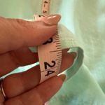 DAVID N | 100% Linen Sea Foam Green Button down 3/4 Sleeve Shirt | Medium Photo 7