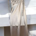 Free People - Casino Got Glam Midi Dress in Silver Elegant White Midi Dress Photo 4