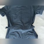 Beach Riot Racertrack Jumpsuit women’s size Small Navy Blue Zip up Short Sleeve Photo 8