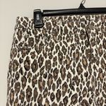Chico's  So Slimming Girlfriend Slim Leg‎ Ankle Jeans Leopard Print Size 4 Photo 2