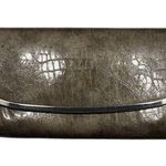 Lulu Townsend NEW  Taupe Vegan Reptile Embossed Patent Leather Clutch Neutral Photo 0
