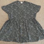 Princess Polly  Dress Womens 6 Babydoll Mini Green Floral Buttons Cottage Short Photo 0