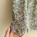 American Eagle Outfitters Stretch Floral Mini Skirt, Purple and Green, Size 4 Photo 5