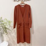 The Good Jane Amber Something Long Lightweight Cardigan Outwear One Size NWT Brown Photo 1
