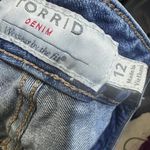 Torrid  Blue Distressed Stretch Denim 12 EUC Photo 10