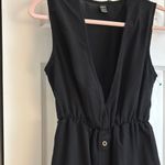 SheIn Super cute!  Black Plunge Neck Sleeveless Mini Dress Photo 2