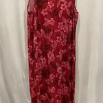 Vintage 90’s dusty rose floral pull on maxi sleeveless dress summer breezy Pink Size L Photo 0