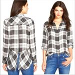 Sam Edelman 3for$30π Plaid High-Low Split Back Button Down Top XS Photo 1
