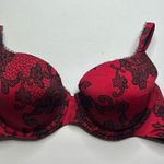 Soma Red and Black Lace lined Mimi Bra 38C Size undefined Photo 6